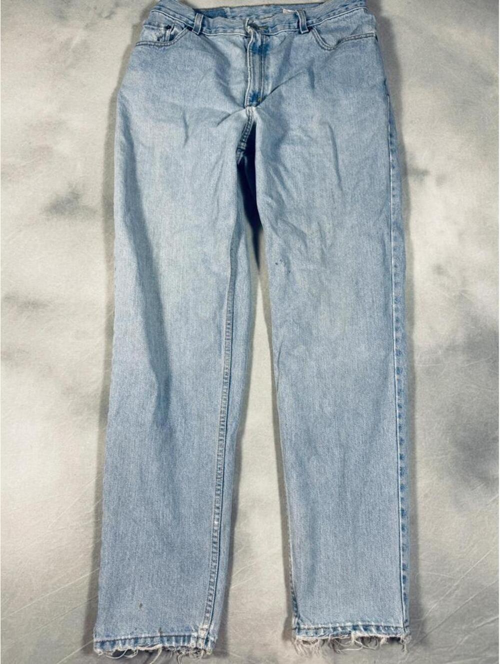 Vintage 2002 Levi’s 550 Light Wash Relaxed Tapered Jeans Women’s Size 14 long